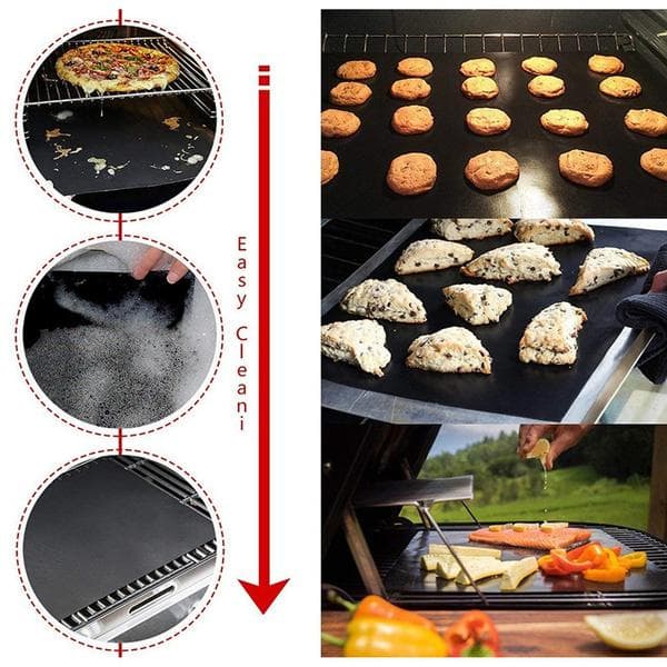 2-Pack Grillmatta Ugnsmatta & Bakningsmatta - Non Stick
