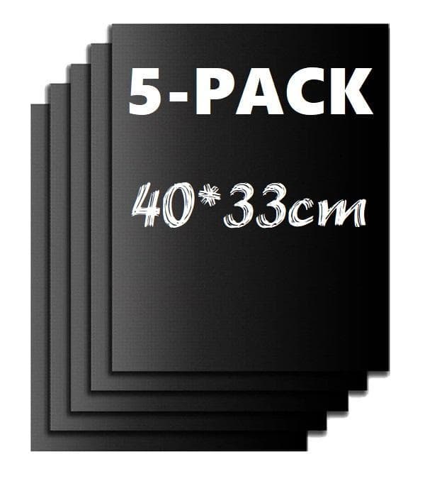 5-Pack Grillmatta Ugnsmatta & Bakningsmatta - Non Stick 40x33cm
