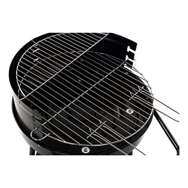 Kolgrill med hjul DKD Home Decor Svart Metall Plast 59 x 49,5 x 82 cm