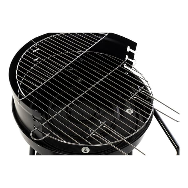 Kolgrill med hjul DKD Home Decor Svart Metall Plast 59 x 49,5 x 82 cm