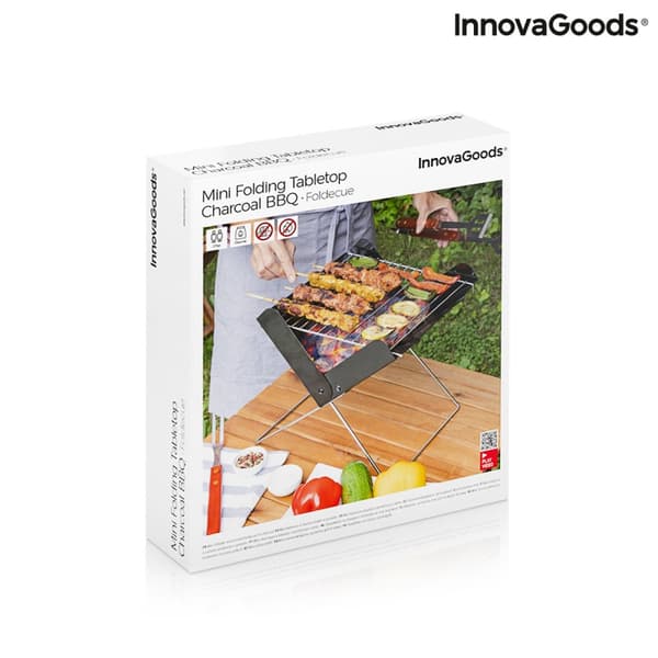 Mini Bærbar Folding Charcoal Grill Foldecue InnovaGoods