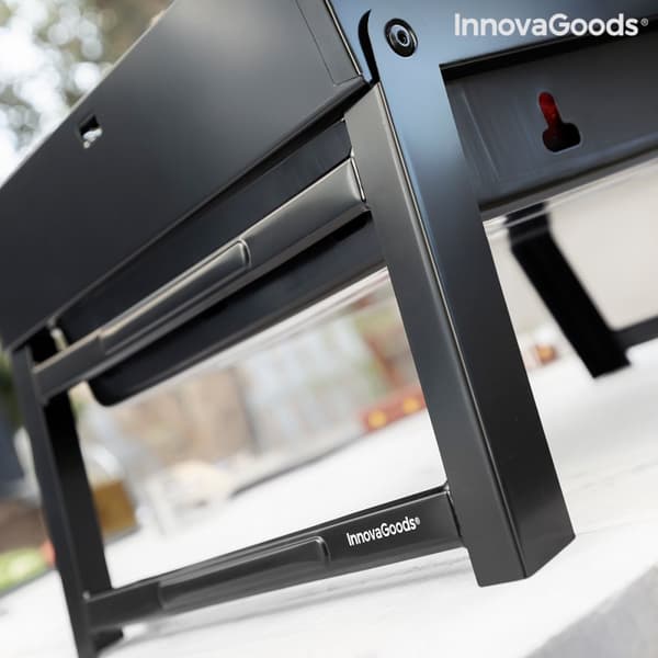 Sammenleggbar bærbar grill for bruk med kull BearBQ InnovaGoods