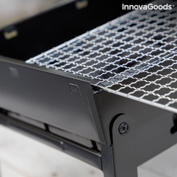 Sammenleggbar bærbar grill for bruk med kull BearBQ InnovaGoods