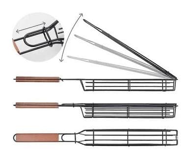 Sæt med 2 matchende nonstick grillkurve
