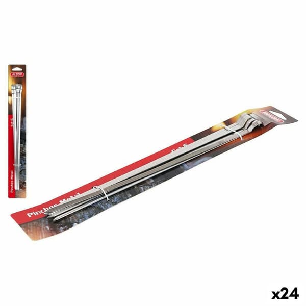 Grillivarrassetti Algon Metalli 6 Kappaletta (24 osaa) (33 cm x 6 mm)