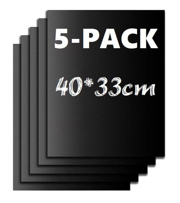 5-Pack Grillmatta Ugnsmatta & Bakningsmatta - Non Stick 40x33cm