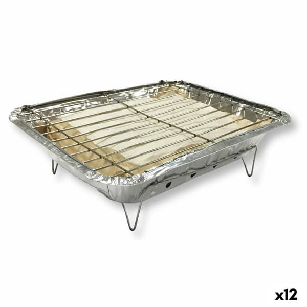 Engangsgrill Algon umiddelbar 24 x 31 x 6 cm (12 enheter)