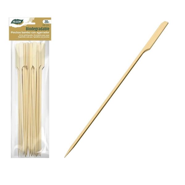 Grillivarrassetti Algon Bambu 20 Kappaletta 24 cm (24 osaa)