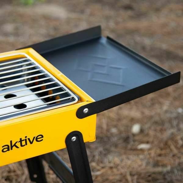 Porttakil grilli Aktive Teräs 89 x 32 x 22 cm Keltainen