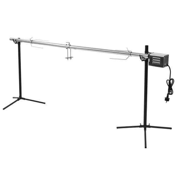 vidaXL Automaattinen grillivarras ruostumaton teräs 207x45x81 cm