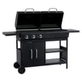 Miniatyrbillede 5 af 9: vidaXL gas- og kulgrill med 3 blus