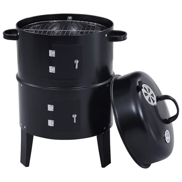 vidaXL 3-in-1 hiilisavustin BBQ-grilli 40x80 cm