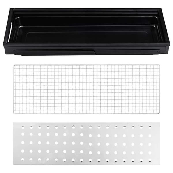 vidaXL bærbar campinggrill 60x22,5x33 cm stål