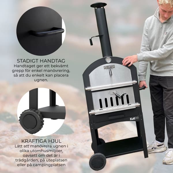 Udendørs Pizzaovn & Pizzasten og Pizzaspade | MonsterShop