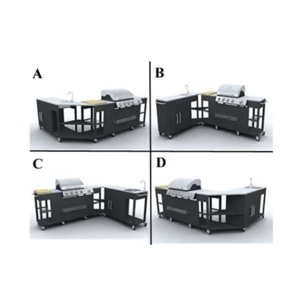 vidaXL Gasolgrill Missouri 4 brännare FR