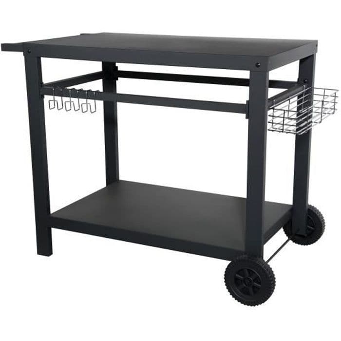 Plancha-vagn i stål - 85 x 50 x 75 cm