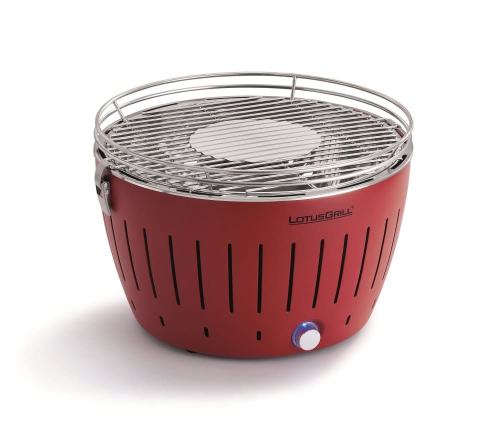 LotusGrill Rökfri Kolgrill 34 cm Röd