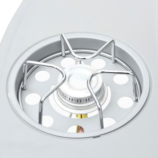 vidaXL Gasolgrill 4+1 kokzoner silver