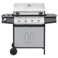 Miniatyrbild 6 av 10: vidaXL Gasolgrill 4+1 kokzoner svart och silver