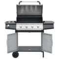 Miniatyrbild 7 av 10: vidaXL Gasolgrill 4+1 kokzoner svart och silver