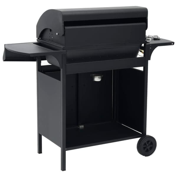 vidaXL Gasolgrill 4+1 kokzoner svart
