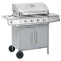 Miniatyrbillede 5 af 10: vidaXL gasgrill 4+1 grillzoner rustfrit stål sølvfarvet