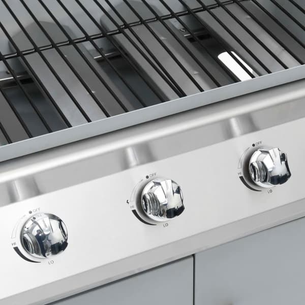 vidaXL gasgrill 4+1 grillzoner rustfrit stål sølvfarvet