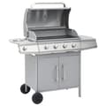Miniatyrbillede 1 af 10: vidaXL gasgrill 4+1 grillzoner rustfrit stål sølvfarvet