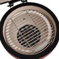 Pikkukuva 7 / 11: vidaXL Kamado 2-in-1 grilli/savustin keramiikka 56 cm punainen
