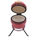 Pikkukuva 2 / 11: vidaXL Kamado 2-in-1 grilli/savustin keramiikka 56 cm punainen