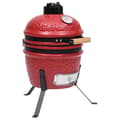Pikkukuva 1 / 11: vidaXL Kamado 2-in-1 grilli/savustin keramiikka 56 cm punainen