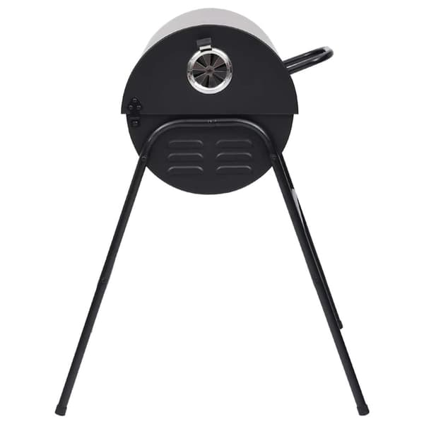vidaXL Tønnegrill med 2 grillrister svart 80x95x90 cm stål