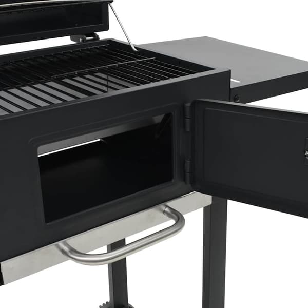 vidaXL 3-i-1 udendørs pizzaovn og grill sort