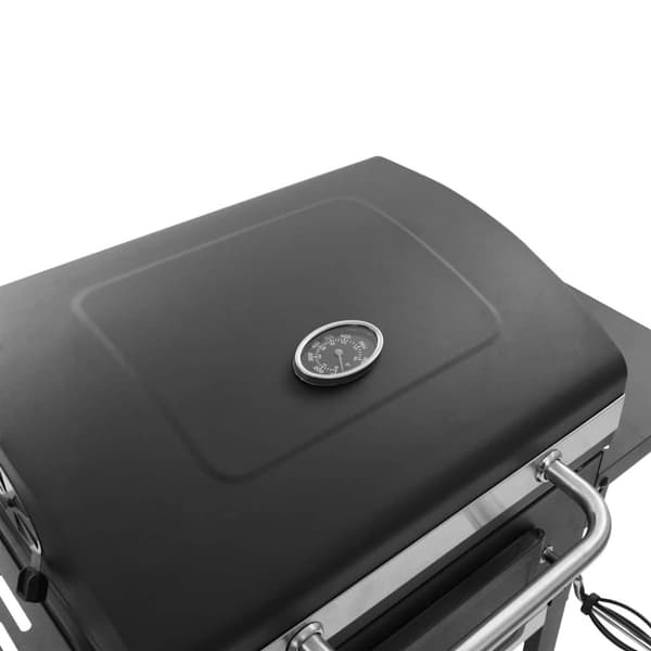 vidaXL 3-i-1 udendørs pizzaovn og grill sort