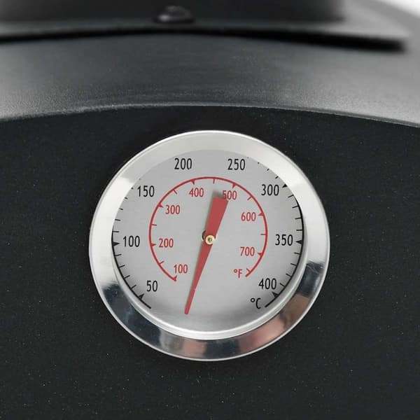 vidaXL 3-i-1 udendørs pizzaovn og grill sort