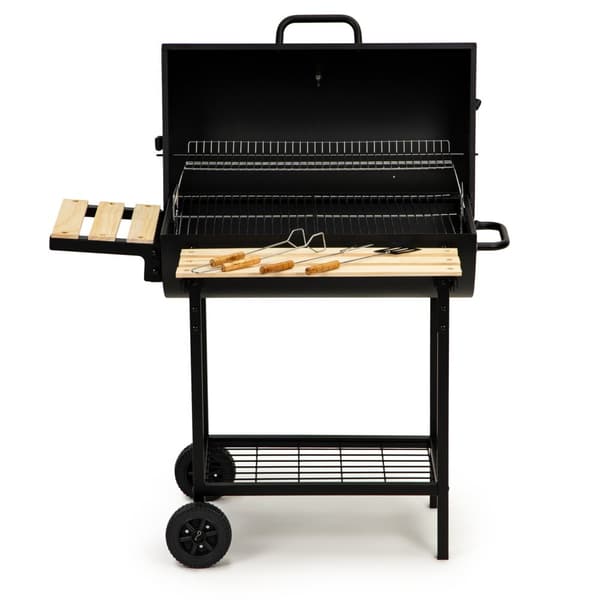 Grill med låg og varmestativ - inklusive termostat - 104x68x94 cm