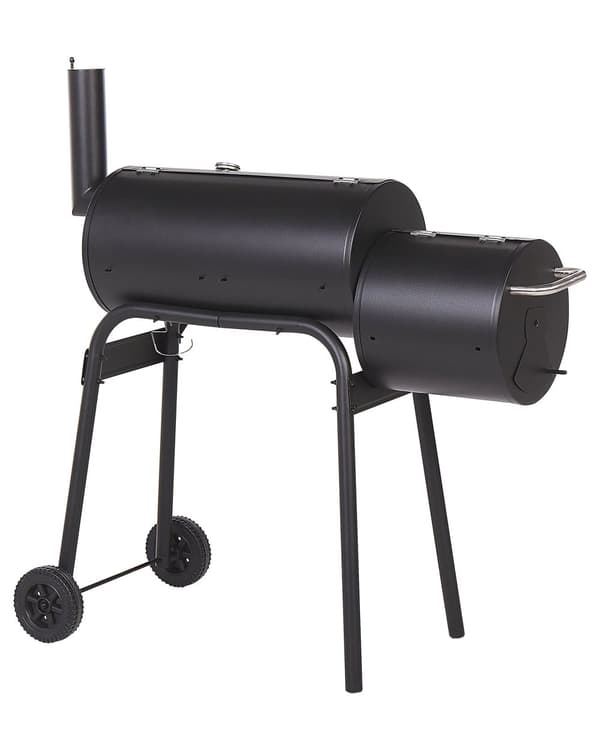 Kulgrill Sort Stål og Polypropylen 115 x 54 x 113 cm Dekorativ Bedste Grill med Hjul Transportabel til Have Terrasse Indretning Udendørs