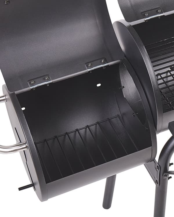 Kulgrill Sort Stål og Polypropylen 115 x 54 x 113 cm Dekorativ Bedste Grill med Hjul Transportabel til Have Terrasse Indretning Udendørs