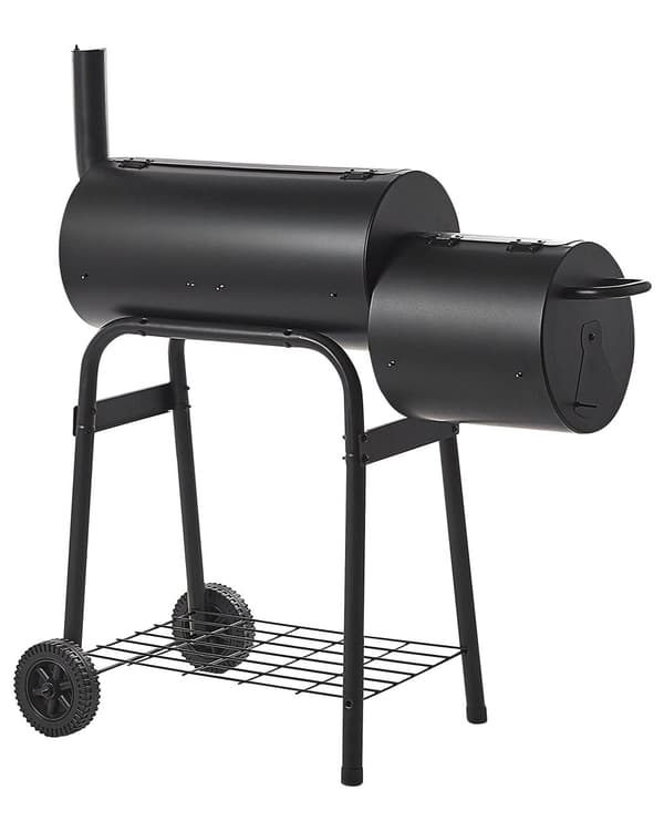 Smart grill med rygeovn sort
