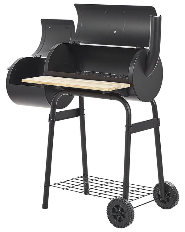 Smart grill med rygeovn sort