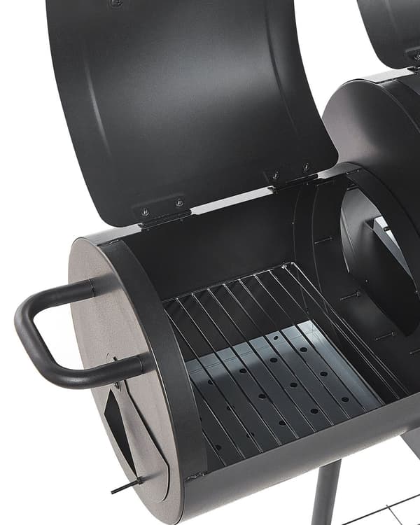 Smart grill med rygeovn sort
