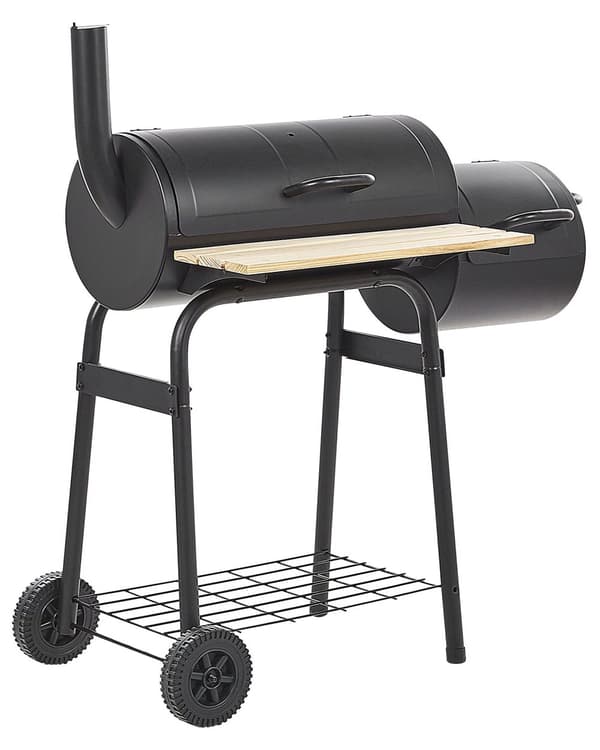 Smart grill med rygeovn sort