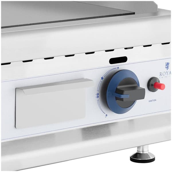 Royal Catering Stekbord - 35 x 40 cm - Slät - 3000 W - Propan/butan - 0,03 bar