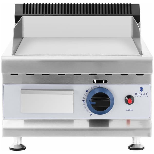 Royal Catering Stekbord - 35 x 40 cm - Slät - 3000 W - Propan/butan - 0,03 bar