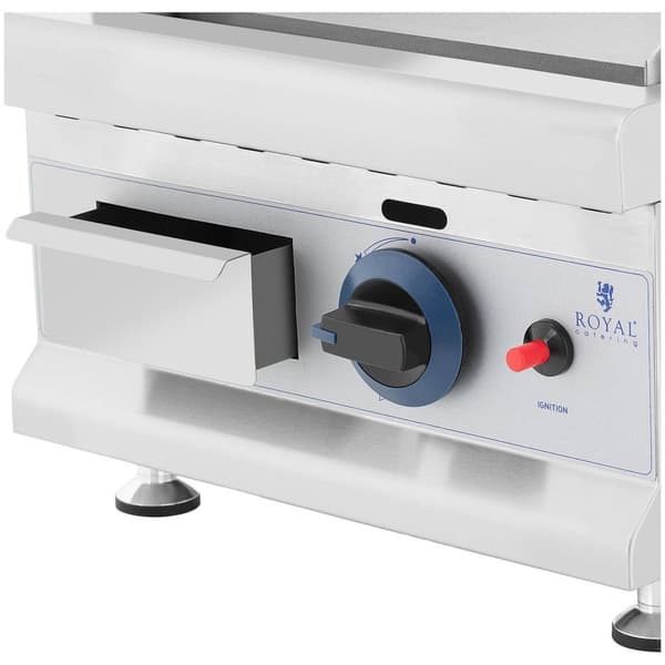 Royal Catering Stekbord - 35 x 40 cm - Slät - 3000 W - Propan/butan - 0,03 bar