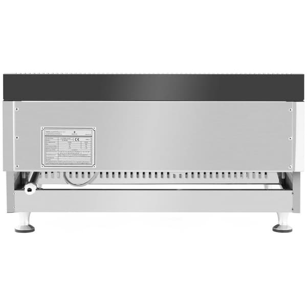 Royal Catering Gas-stekbord - Dubbelt - 60 x 40 cm - Slät - 2 x 3100 W - Naturgas - 20 mbar
