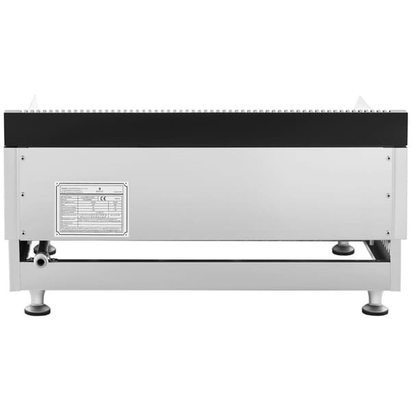 Royal Catering Gas-stekbord - Dubbelt - 60 x 40 cm - Slät/räfflad - 2 x 3100 W - Naturgas - 20 mbar