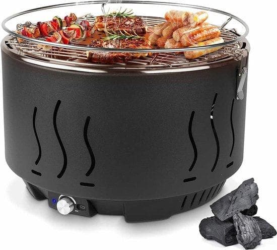 BBQ Grill | Rökfri kolgrill - Svart
