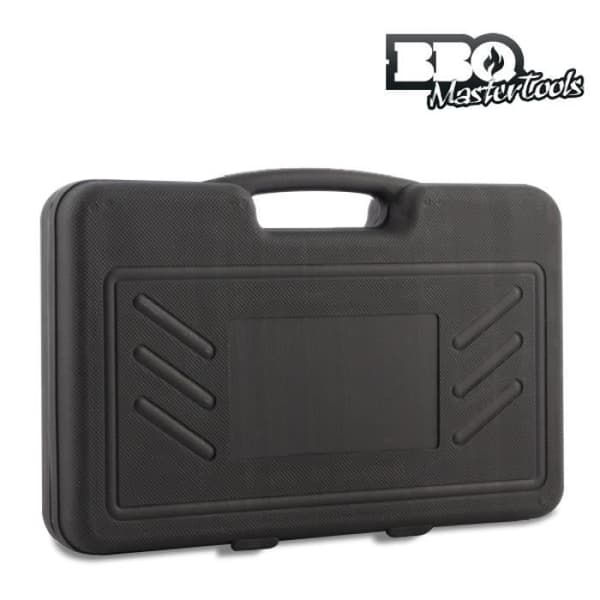 Etui med 18 rostfria grillredskap och BBQ-ved * Mått: 7,6 x 42,8 x 29 cm * Verktygsmaterial: rostfritt stål...