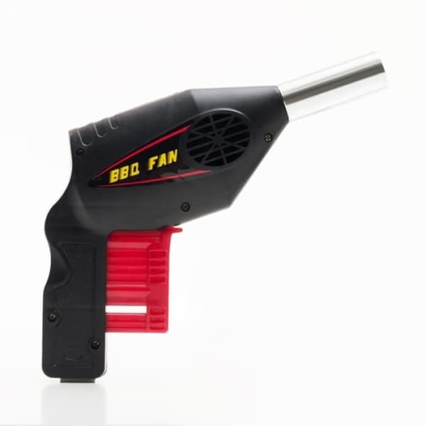 Grillfläktpistol för enkel tändning av grillen * Mått: 25 x 18 x 4 cm * Material: plast och metall Funktioner: se...